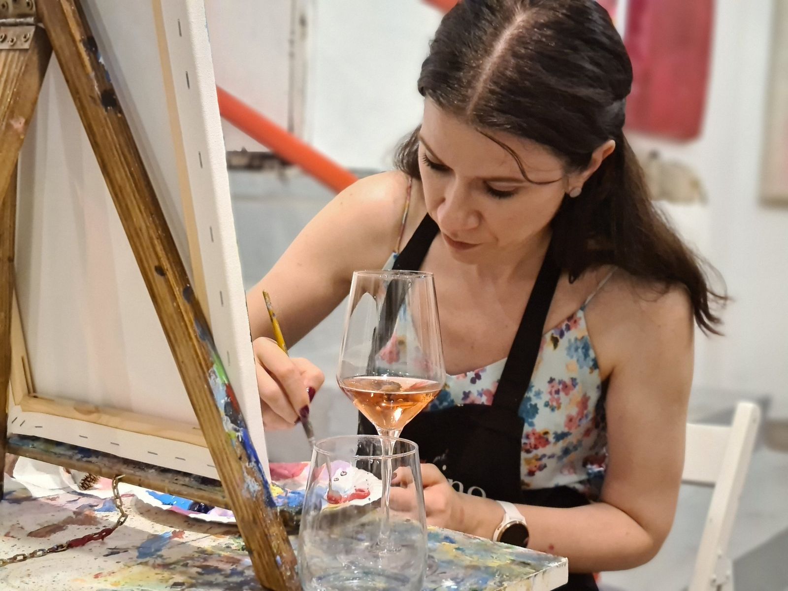 Wine and Paint Art Bottega Wine & Paint Studio